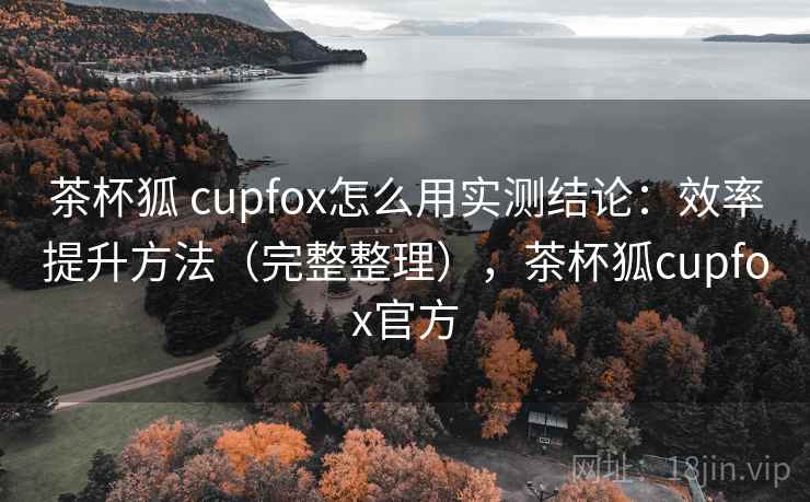 茶杯狐 cupfox怎么用实测结论：效率提升方法（完整整理），茶杯狐cupfox官方