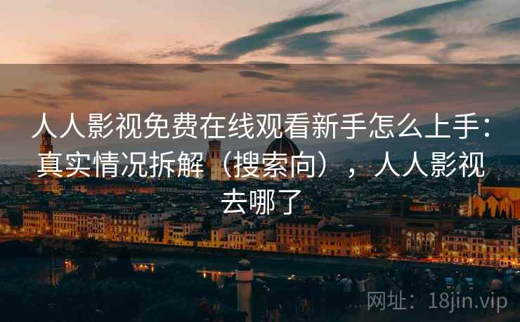 人人影视免费在线观看新手怎么上手：真实情况拆解（搜索向），人人影视去哪了
