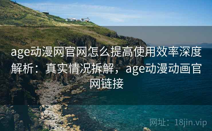 age动漫网官网怎么提高使用效率深度解析:真实情况拆解,age动漫动画官网链接 age动漫网官网怎么提高使用效率深度解析:真实情况拆解,age动漫动画官网链接